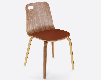 Plydesign's PATROL chair: Sleek, minimalist design with clever functional touch for easy room rearrangements.