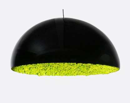 Plydesign's Farmosa Lamp: Icelandic moss and warm light create a serene, nature-inspired ambiance.